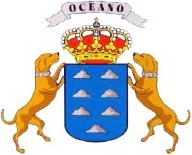 El escudo de las Islas Canarias