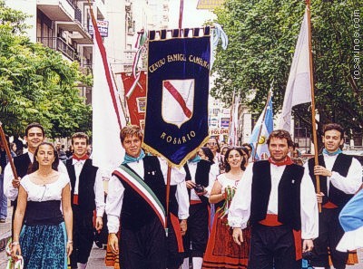 Integrantes del Centro Famiglia Campana di Rosario.