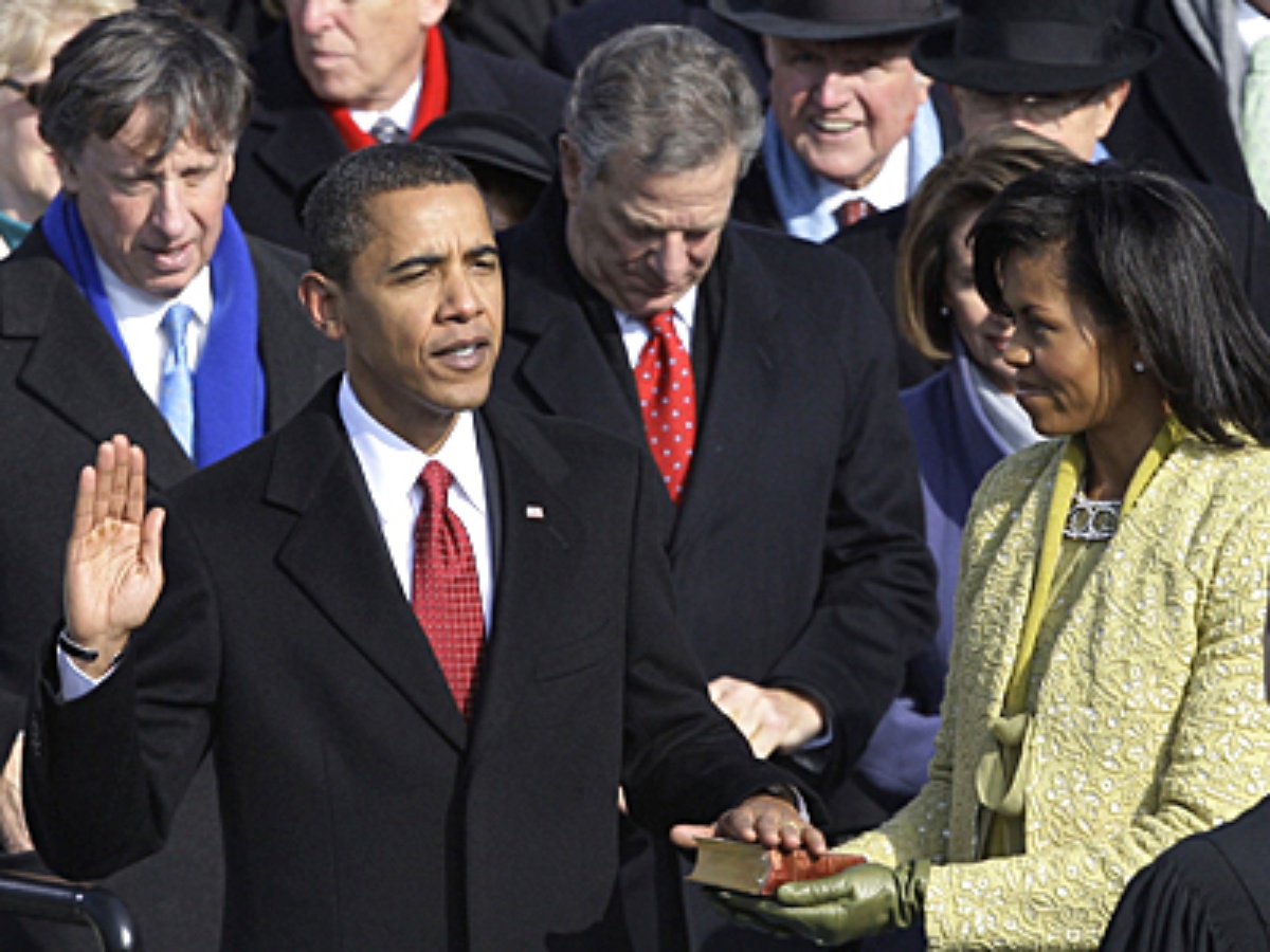 20030120 Obama juró como presidente de EE.UU