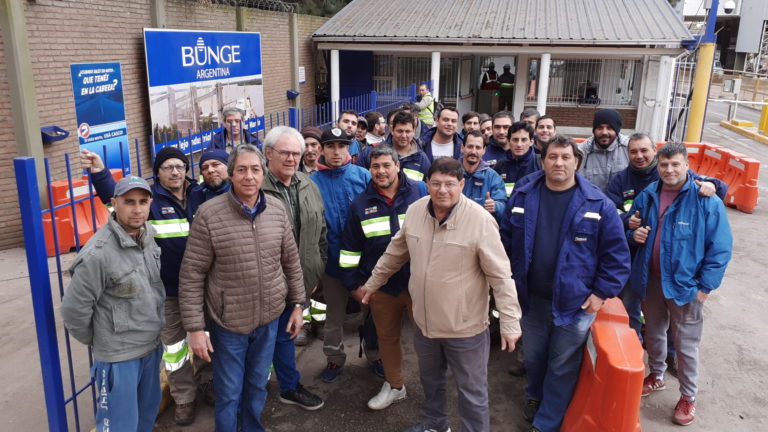 Videos: Bunge No Cierra. Succi Reguera y López explicaron la situación a los compañeros