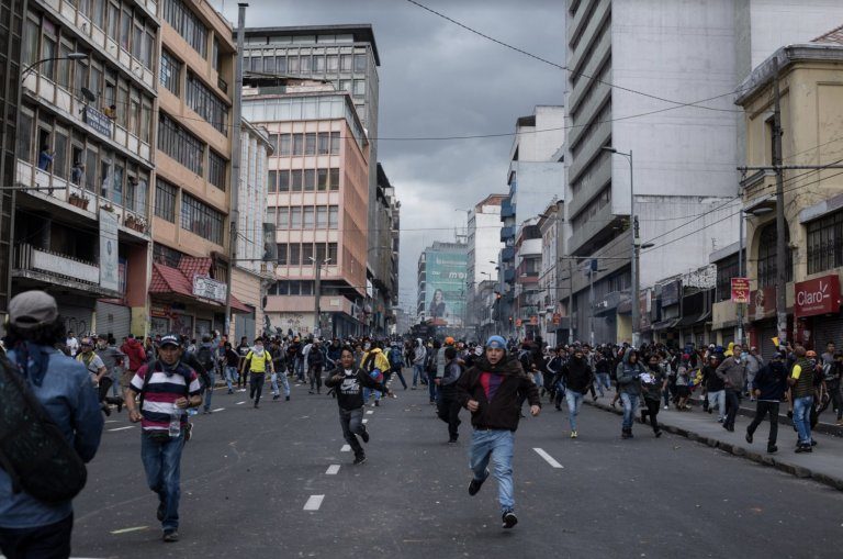 ECUADOR en huelga indefinida contra el neoliberalismo. Piden la renuncia al presidente Lenin Moreno