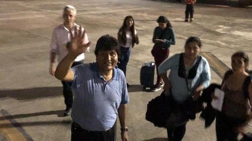 Evo Morales partió a Méjico tras el golpe de Estado en Bolivia