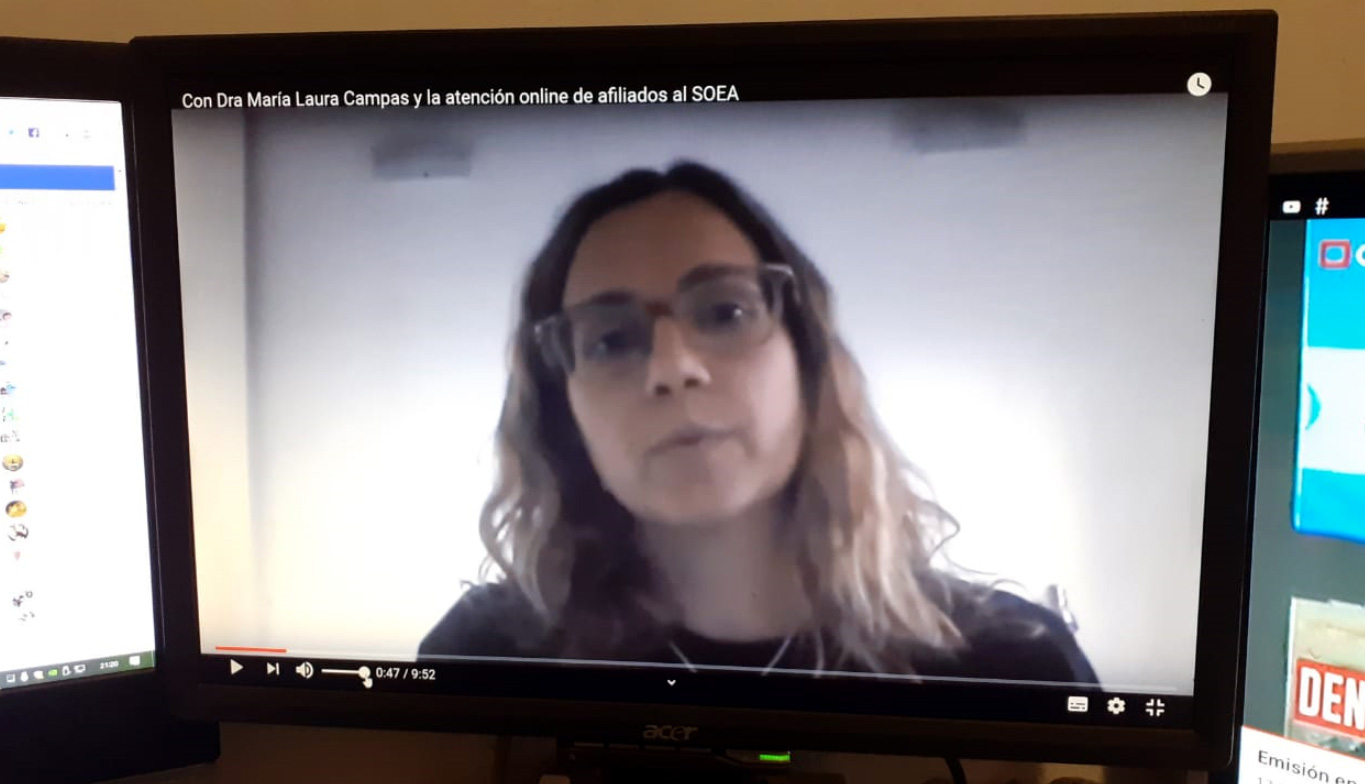 Video con La Dra. Campas sobre el Beneficio de Consultas Legales Online en la web del SOEA