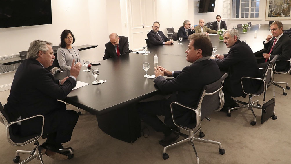 Alberto Fernández recibe a Sergio Nardelli, CEO de Vicentin