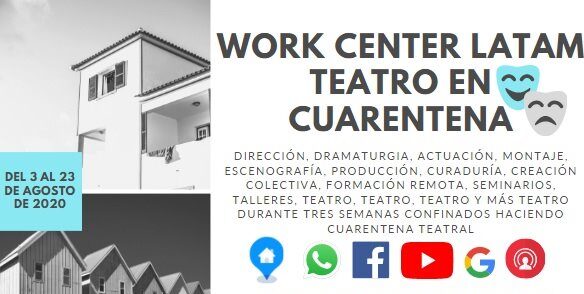 San Lorenzo participa en el Work center Latinoamericano de Teatro en cuarentena. Agenda