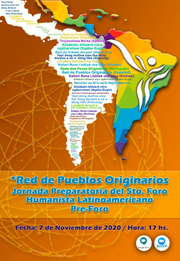 La Red de Pueblos Originarios invita a Jornada Preparatoria al 5to. Foro Humanista Latinoamericano