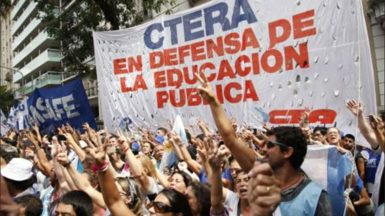 Efecto Milei: CTERA convoca a paro nacional docente para el Jueves 23 de Mayo