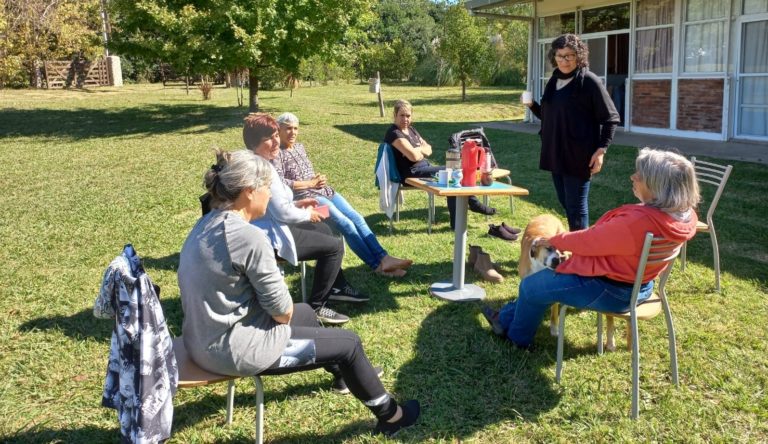 Primera jornada de intercambios, meditación y experiencias.