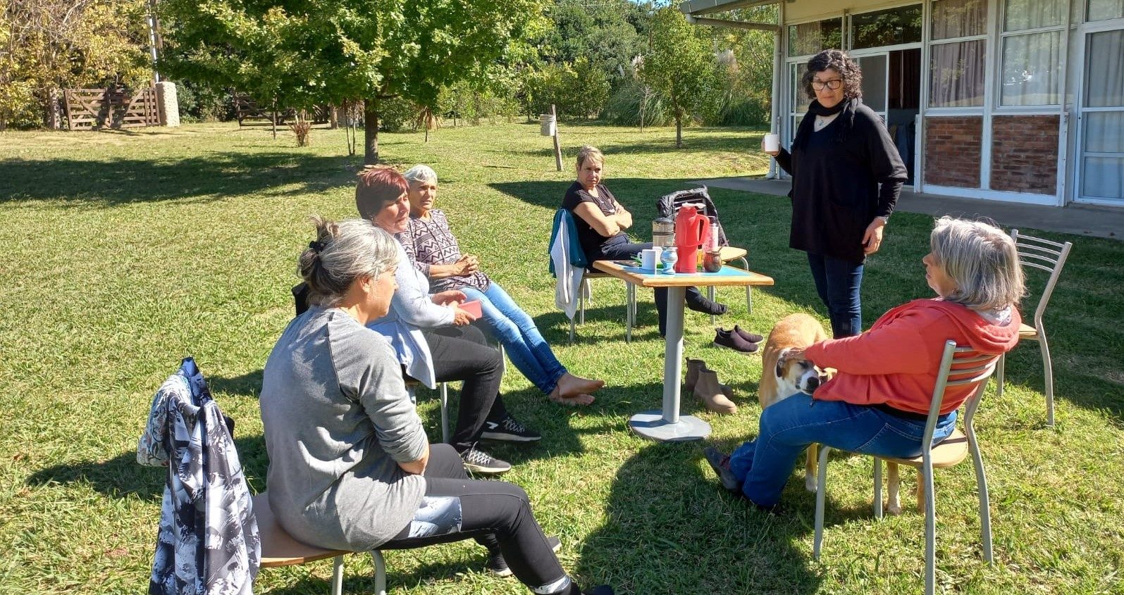 Primera jornada de intercambios, meditación y experiencias.