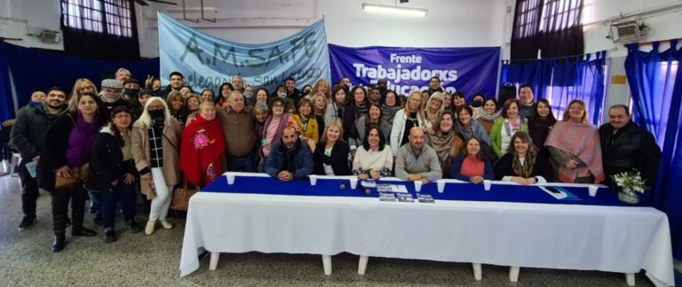 Elecciones AMSAFE: Frente Trabajadores de la Educación presentó en San Lorenzo sus candidatos Provinciales