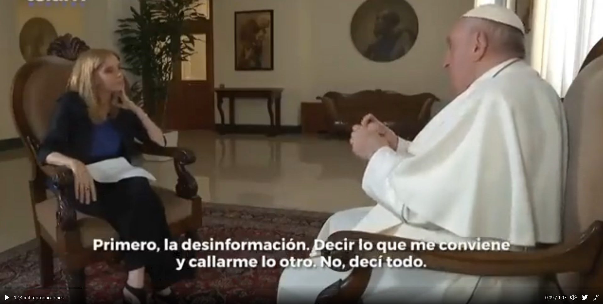 Estos son los cuatro pecados de los medios de comunicación, según el Papa Francisco