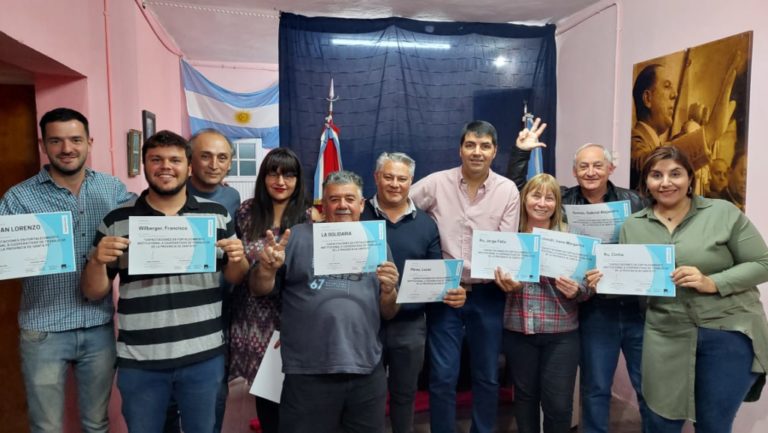 Entregaron certificados por el curso de Fortalecimiento Institucional a Cooperativas de Trabajo