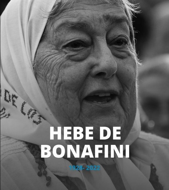 Muere Hebe de Bonafini, histórica presidenta de Madres de Plaza de Mayo