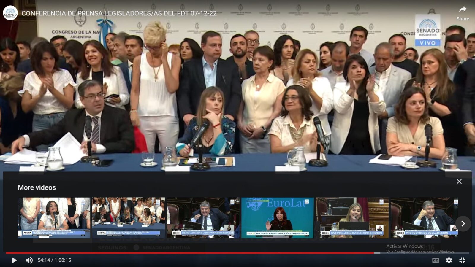 Lawfare: Video con Diputados y Senadores nacionales repudiando la mafia judicial desde el Congreso de la Nación