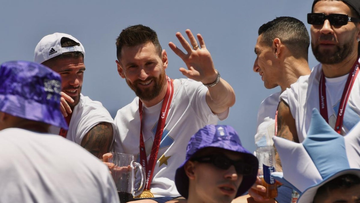 Mundial 2022: Video de la Caravana de la Gloria con el pueblo ovacionando a la selección argentina