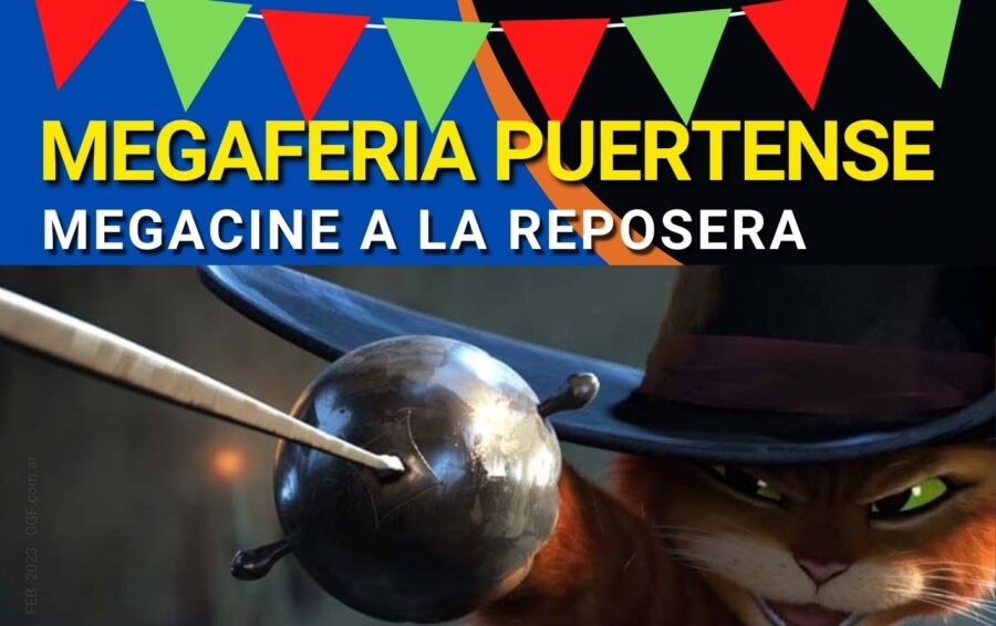 MEGACINE en la MegaFeria Puertense este Domingo 5 de Febrero