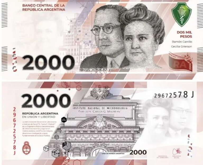 El gobierno estima que antes de septiembre comiencen a circular los billetes de 2 mil pesos