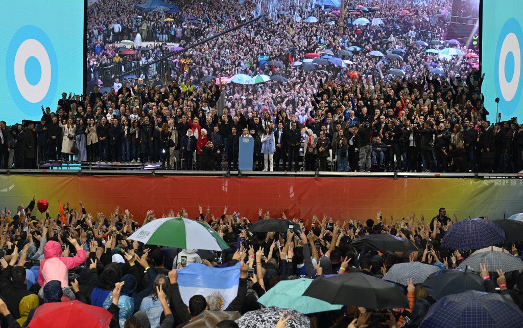 Acto de Cristina Kirchner en Plaza de Mayo