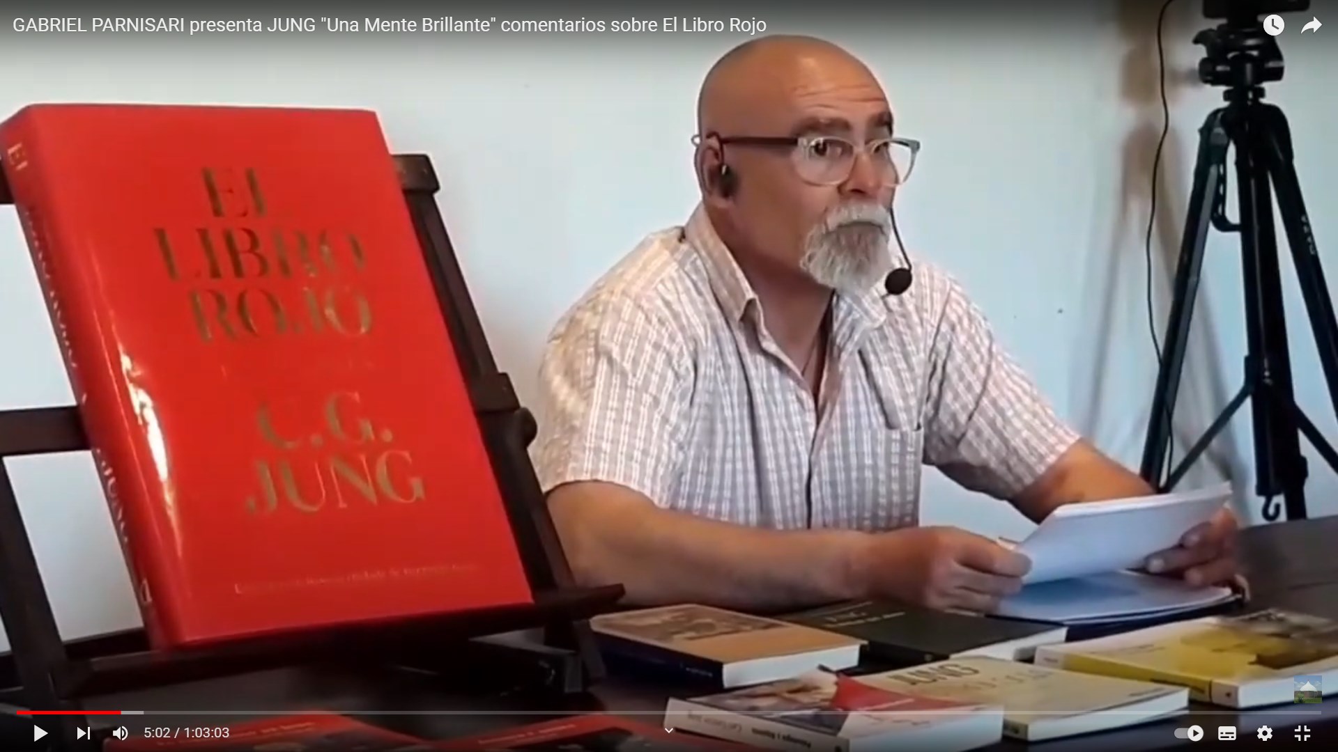 Video: Gabriel Parnisari presentó “JUNG una mente Brillante. Comentarios sobre El Libro Rojo”