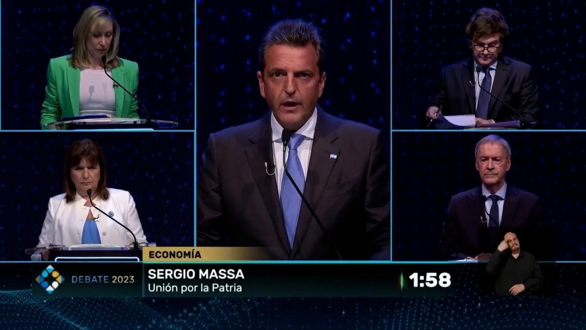 20231002 SERGIO MASSA ARRASÓ EN EL DEBATE SUPERANDO CON SOLTURA Y CONTUNDENCIA A LOS DEMÁS CANDIDATOS