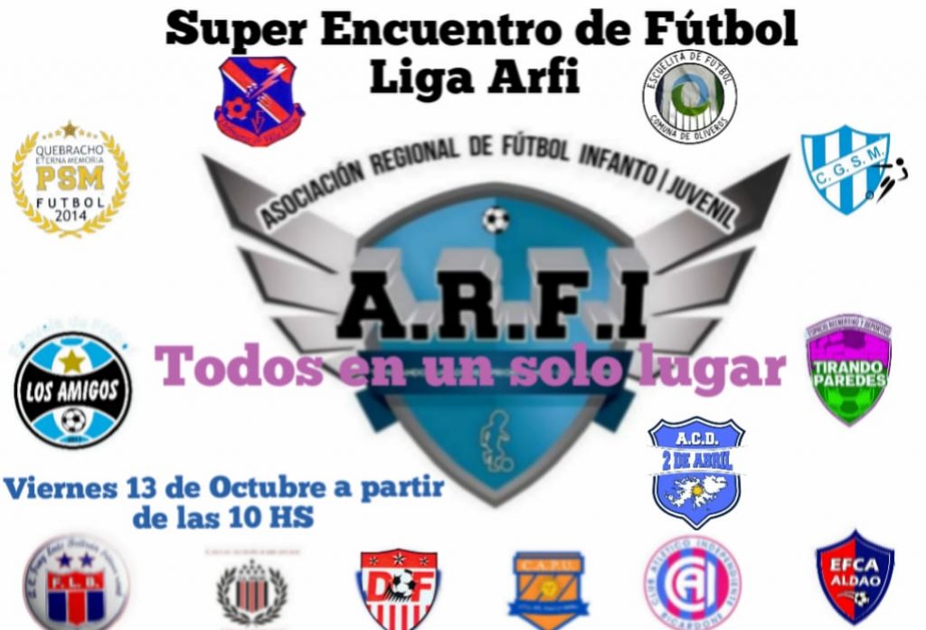 Gran encuentro de fútbol que organiza Liga ARFI