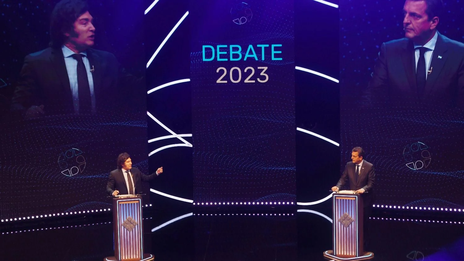 20231112 Massa se adueñó del debate presidencial ante un Milei perdido