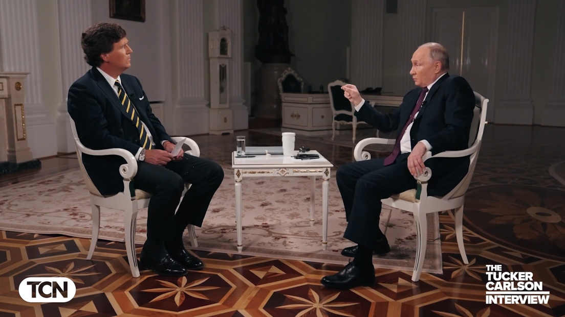 Tucker Carlson entrevista a Vladímir Putin: lo más destacado Tucker Carlson entrevista a Vladímir Putin: lo más destacado