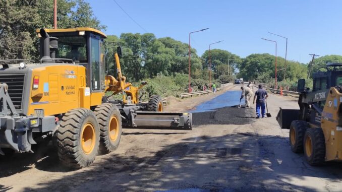 Vialidad Nacional continúa las reparaciones de Ruta 11 entre La Ribera y Timbúes