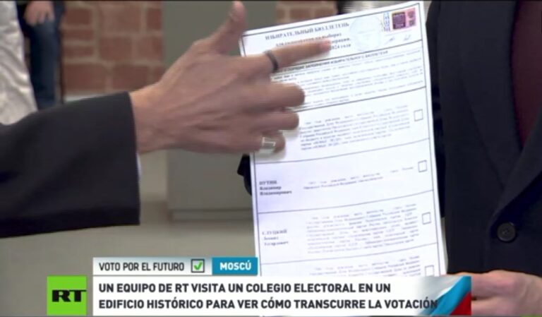 Rusia: Voto electrónico o con Boleta única SIN FOTOS. Así se vota en Moscú para las presidenciales