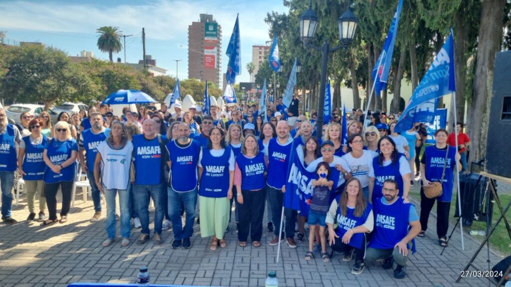 AMSAFE dio una clase pública de Lucha Unidad y Dignidad Docente