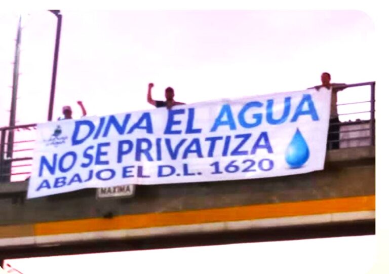 El agua es vida y No se privatiza