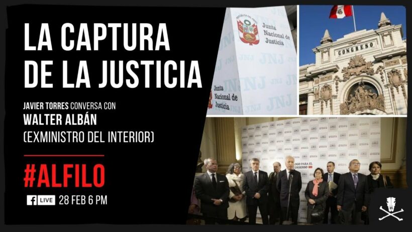 Golpe de Estado en proceso en Perú, alerta exministro Walter Albán