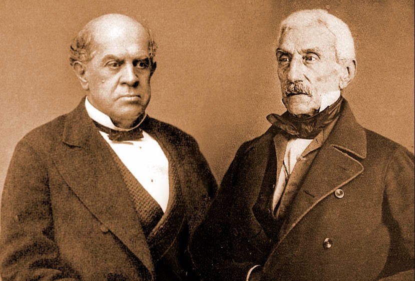 18460523 Encuentro de Próceres entre Faustino Sarmiento y José de San Martínen Grand Bourg Francia