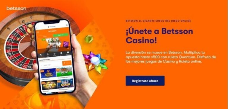 Betsson en su versión móvil: Aprende a jugar desde la palma de tu mano