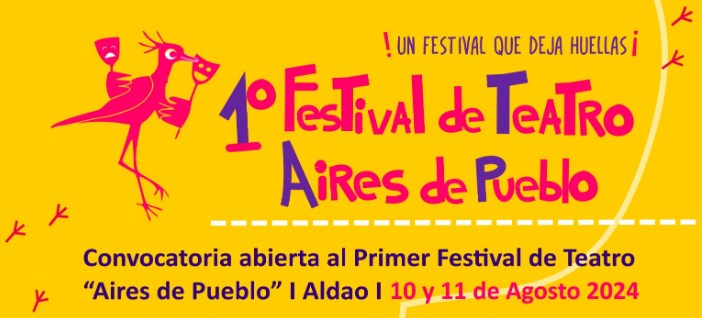 Convocan elencos al Primer Festival de Teatro «Aires de pueblo» en Aldado