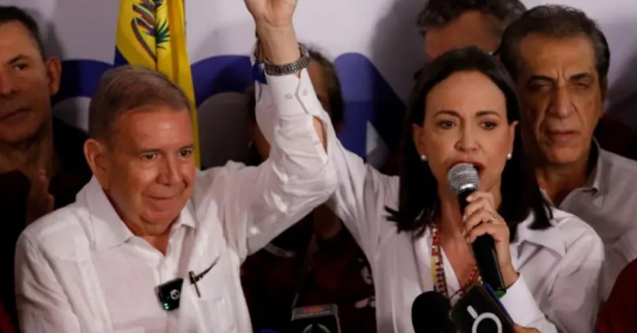 20240728 ELECCIONES VENEZUELA LA OPOSITORA MARIA CORINA MACHADO DESCONOCE AL TRIBUNAL ELECTORAL Y ANUNCIA QUE EL GANADOR ES EDMUNDO GONZALEZ URRUTIA