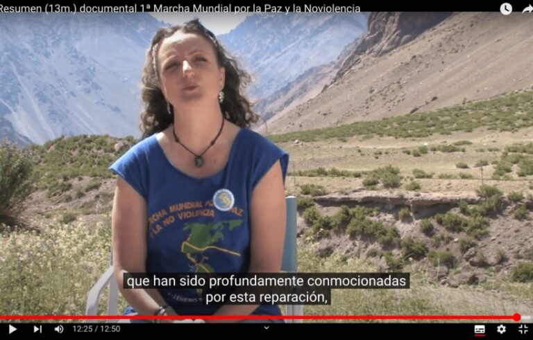 Vídeo-Resumen del documental sobre la 1ª Marcha Mundial por la Paz y la Noviolencia