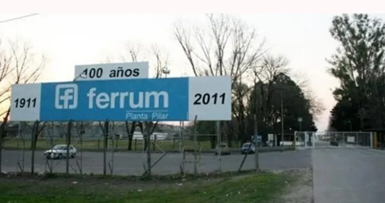 Efecto Milei: Ferrum confirma que paraliza su planta de Pilar por el desplome de ventas