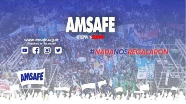 AMSAFE SL informa: Atención en Receso Escolar. Titularizaciones y Traslados IPE. Adherimos a la Marcha contra Tarifazos