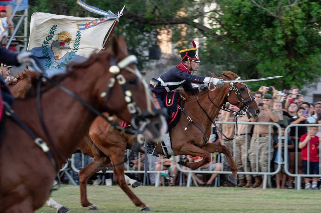 Orgullosa de su historia, San Lorenzo conmemoró el 212° aniversario del combate de San Martín y sus granaderos