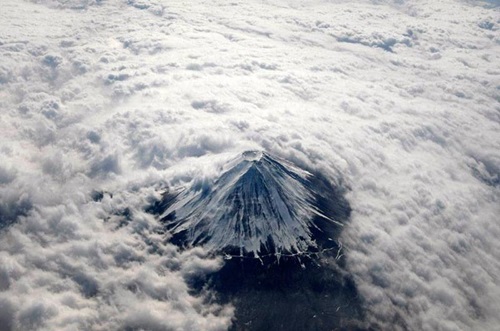 Nubosidad y el Fuji