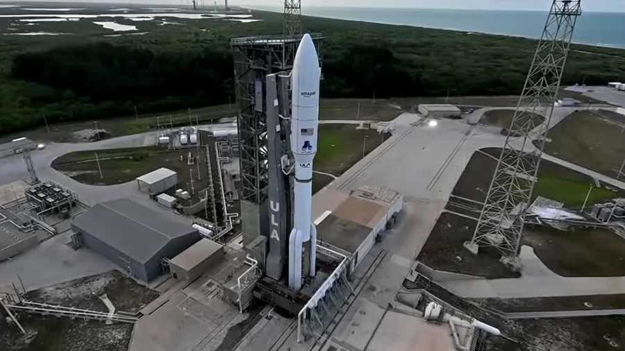 Así fue el lanzamiento del cohete ULA de 27 de los satélites de Internet del Proyecto Kuiper de Amazon hoy