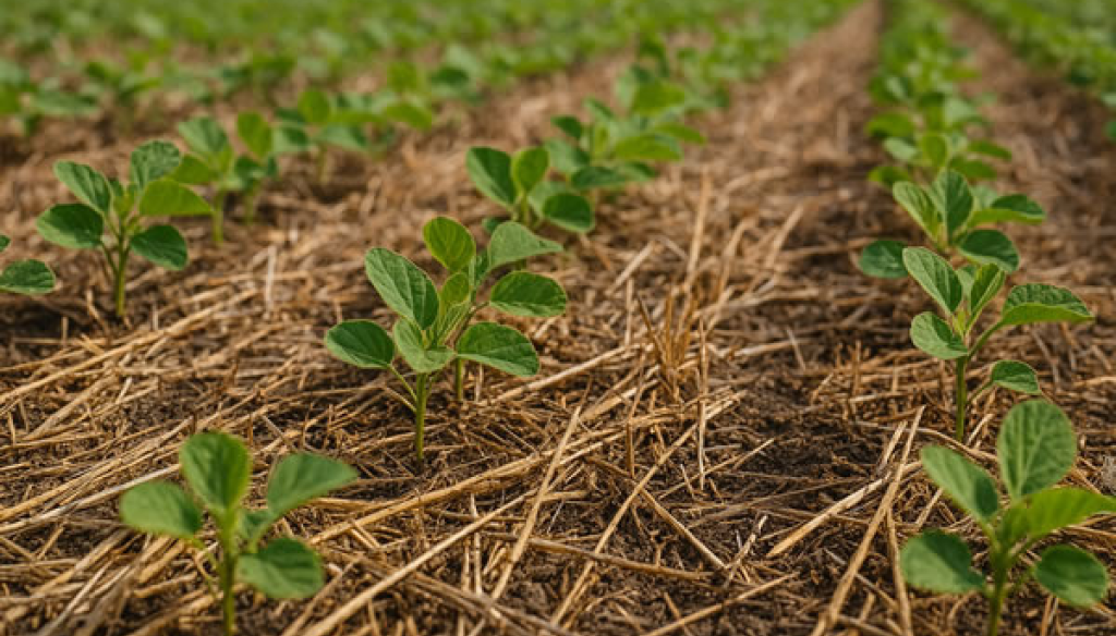 La soja de segunda se alista para entrar a los lotes: las claves de fertilización tras los trigos récord 2 soja segunda brotando fertilizar 1