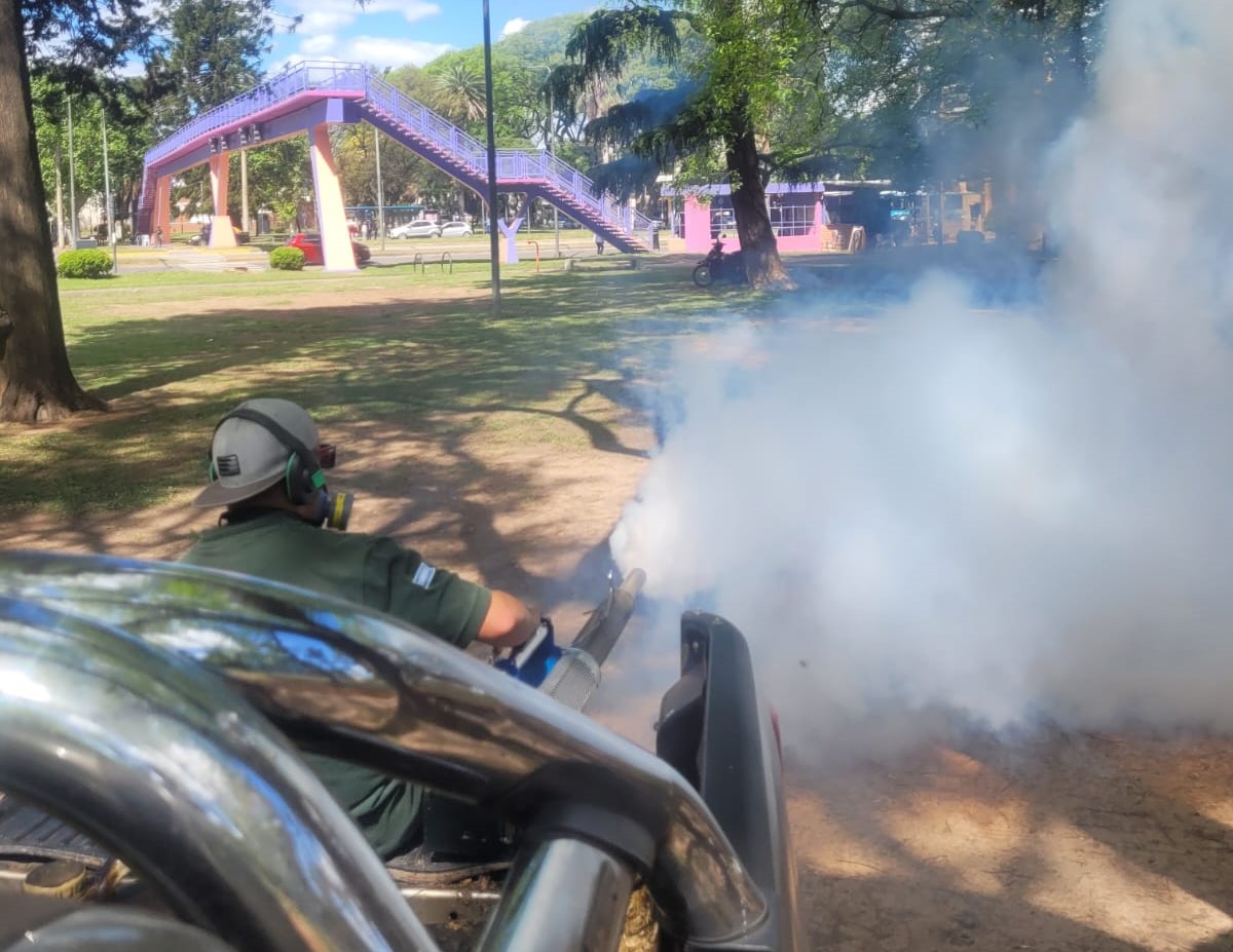 Continúan los operativos de fumigación en distintas zonas de la ciudad